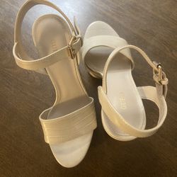 Guess Gabeli Croc Platform Heels 