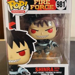 SHINRA WITH FIRE (FIRE FORCE) ANIMATION FUNKO POP