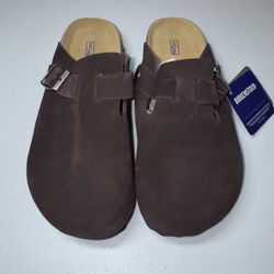 Birkenstock Boston Clog Brown Mocha Soft Footbed Women’s 8 8.5 39