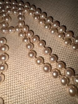 Long Pearl Bead Necklace