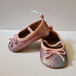Old Navy Glitter Multi-Color Ballet Flats for Baby NEW WITH TAGS 0-3 MONTHS