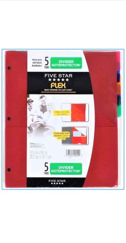 Five Star Flex Divider NoteProtector, 5 Tabs