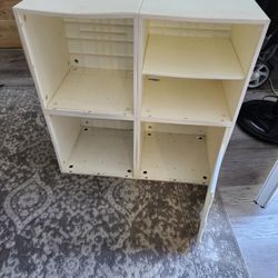 Plastic White Modular Storage Cubes 
