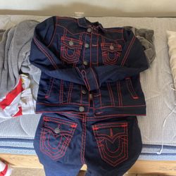 True religion Jean Jacket  Comes With Matching Jeans
