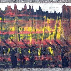 Original Acrylic on Canvas Artwork Painting 20" x 16" *50.00 Firm* Home Decor Art