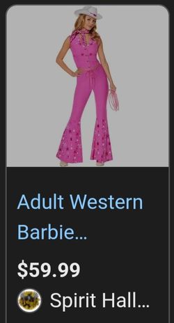 ADULT Barbie Western  Cowgirl Costume