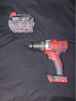 M18 Cordless Compact 1/2" Hammer Drill/Driver and M18 18-Volt 5.0 Ah Lithium-Ion XC Extended Capacity Battery Pack
