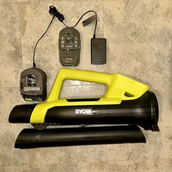 Ryobi One+ 200CFM 18V Leaf Blower with 1.5Ah Battery and Charger