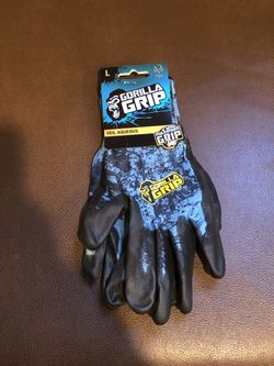 Gorilla Grip Veil Tac No Slip Fishing Gloves, size L, brand new