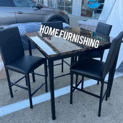 Furniture table with four chair