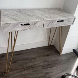 White Vanity Desk