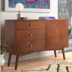 Labarbera TV Stand 52” — Midcentury Modern — Good Condition — Orange CA