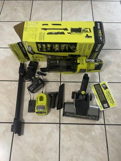 RYOBI ONE+ HP 18V Brushless Cordless Pet Stick Vacuum Cleaner Kit with 4.0 Ah HIGH PERFORMANCE Battery and Charger