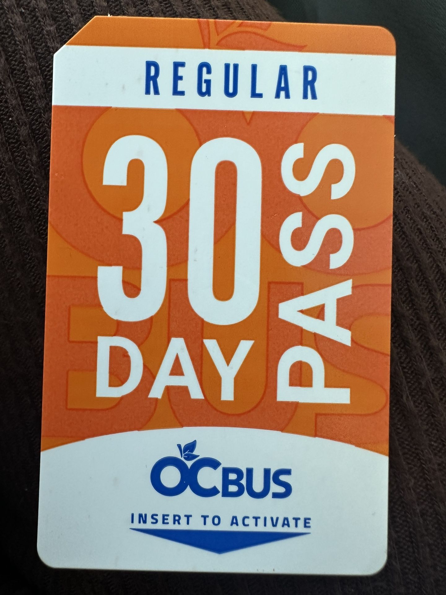 OC bus Pass 