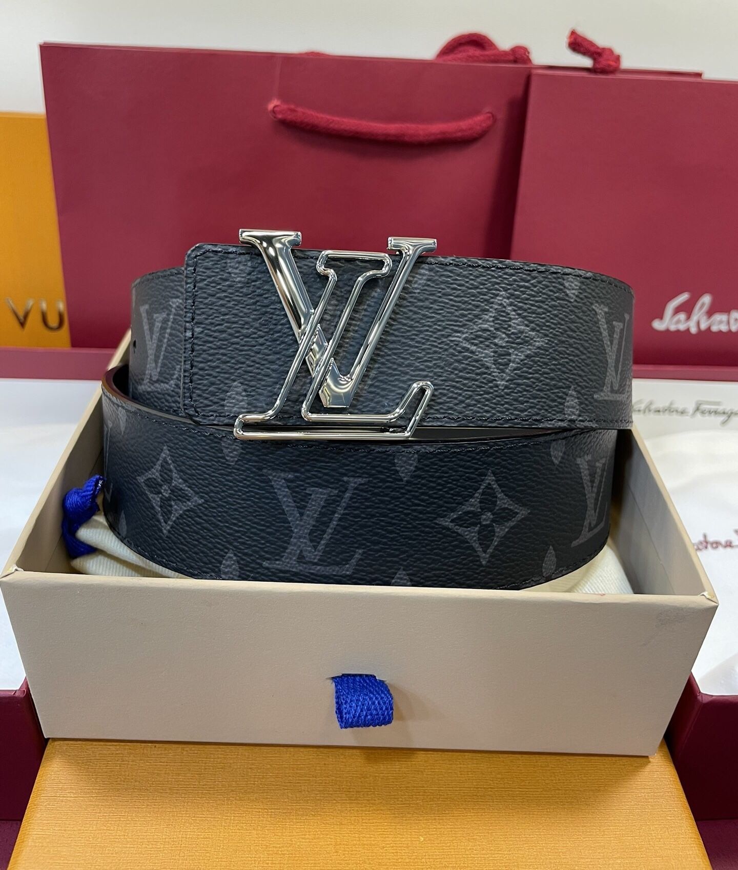 Louis Vuitton Classic Old Flower Belt | Aura and Texture Double Online(150)80