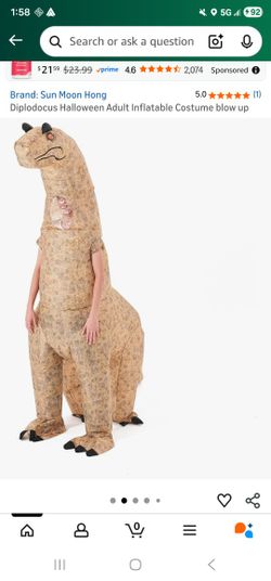 Dinosaur Inflatable Costume Adult Size