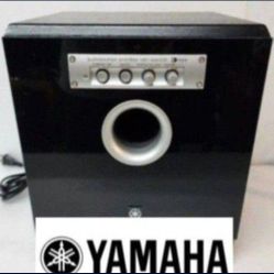 FOR PARTS YAMAHA YST-SW015 SUBWOOFER Powers On, But No Sound. Driver in good condition. 