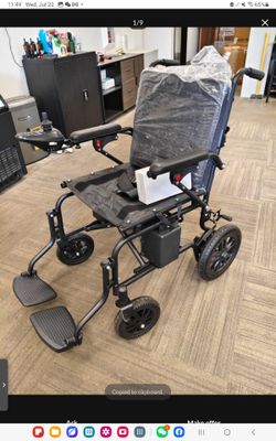 65lbs Electric Wheelchair for Adults, Foldable Power Wheelchair,15 Miles Long Travel Range, All Terrain Motorized Wheelchair for Seniors