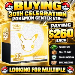 Buying Pokémon 30th Celebration Elite Trainer Box
