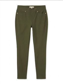 Michael Kors olive green high waist jeggings, L. EUC.