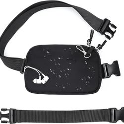 2 Way Zipper Mini Belt Bag for Women, RFID Small Fanny Pack