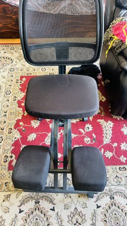 Ergonomic Kneeling Chair with Back Support  — Adjustable Posture Stool for Back Pain Relief, Rolling Kneeling Chair for Home & Office, 