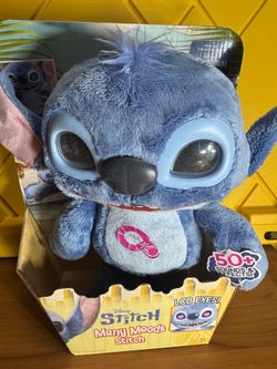Disney Stitch Many Moods Interactive 50+ Sound And Effects LCD Eyes LILO Movie