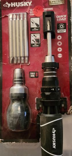 Husky Ratcheting Screwdriver Set with Bits