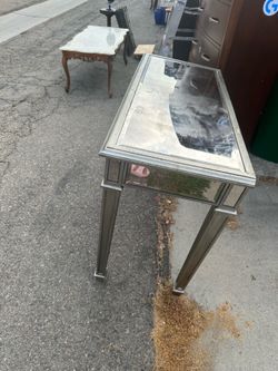 Grey glass vanity/ dresser