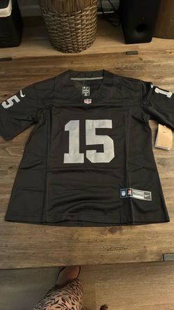 Woman’s Raiders NFL #15 Football Jersey Black