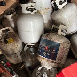 5 gallon and 7 1/2 gallon propane tanks