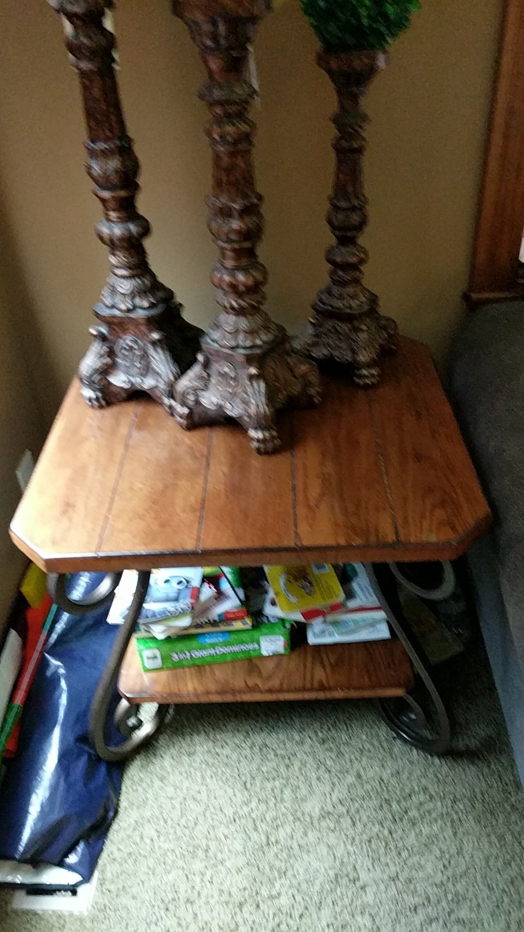 Coffee table, 2 end tables