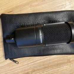 Audio technica AT 2020 Mic, Microphone Stand, With Vibration Resistance, Splashguard