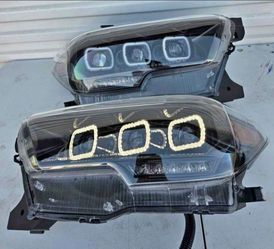 16-23 Toyota Tacoma LED DRL Projector Headlights Luces Focos Micas Faros Faroles Headlamps