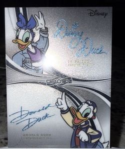 2026 ChronoZ Disney Legacy Donald Duck Daisy Duck Facsimile AUTO - BLACK 1/1 REFRACTOR!