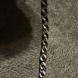 20” Gold & Black DOG cuban link chain