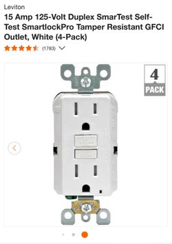 GFCI Outlet WR-TR 20amp (nuevos )