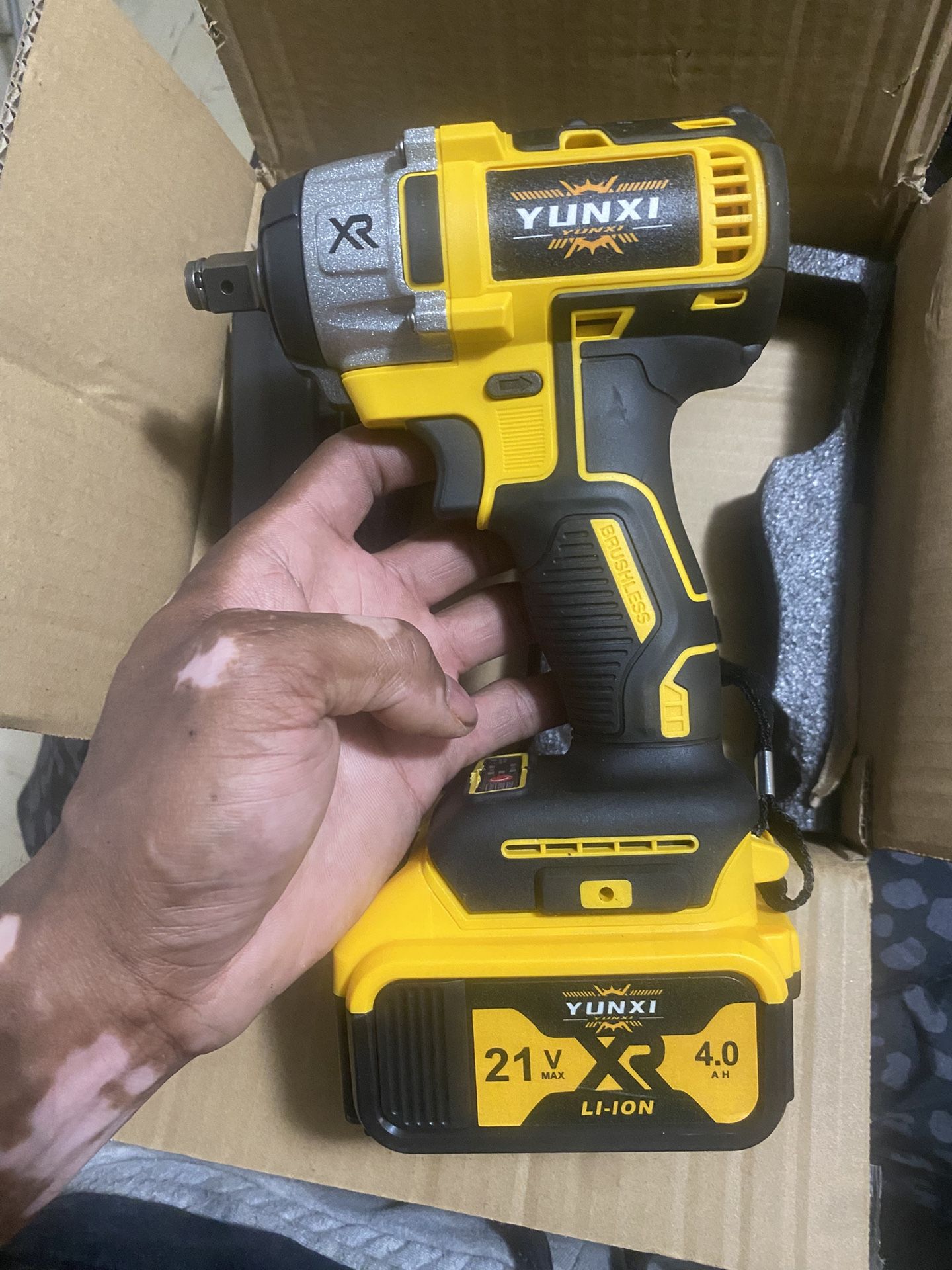 New 2-in-1 21V Cordless Brushless Impact Wrench/Drill (not a Dewalt )