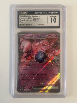 Team Rocket's Mewtwo ex CGC 10 Gem Mint