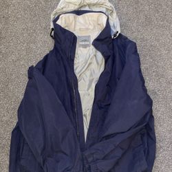 Pacific Trail Jacket Men's Large Blue Stain Stopper Parka Coat Vintage