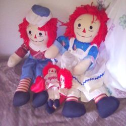 Raggedy Ann And Andy Dolls