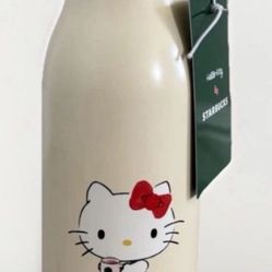 STARBUCKS HELLO KITTY STAINLESS STEEL WATER BOTTLE 