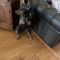 Doberman Statue 