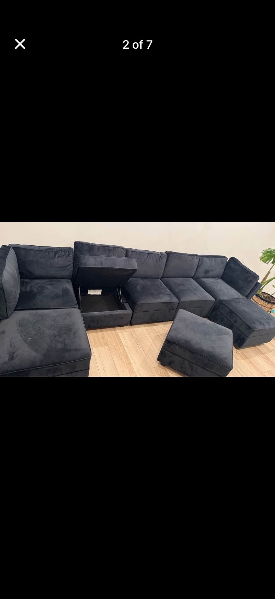 Black Modular Sectional