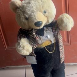 Vintage 2 Or 3 Foot Christmas Bear