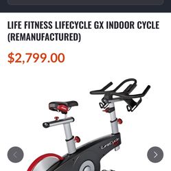 LIFE FITNESS LIFECYCLE GX INDOOR CYCLE