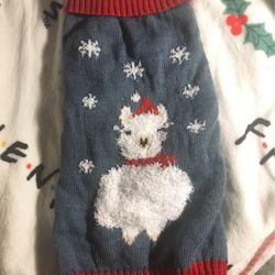Dog Llama Christmas Sweater Size Small/Medium Pick Up Only