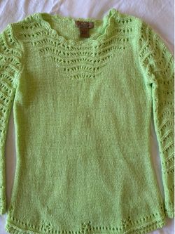 Women’s Top.  Fresh Lime Green color. Size S