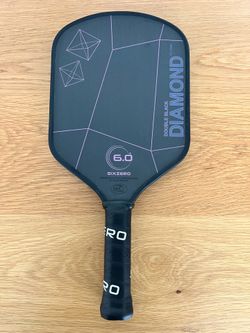 6.0 Siz Zero Double Black Diamond Pickleball Paddle