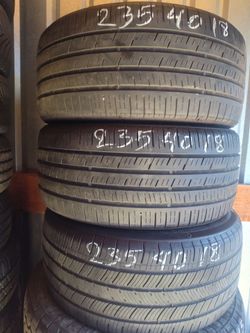 235/40R18 tires no wheels 3pz